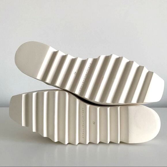New Stella McCartney Elyse Ivory Vegan 80mmPlatform Shoes Size 40 / US 10 - Picture 13 of 15
